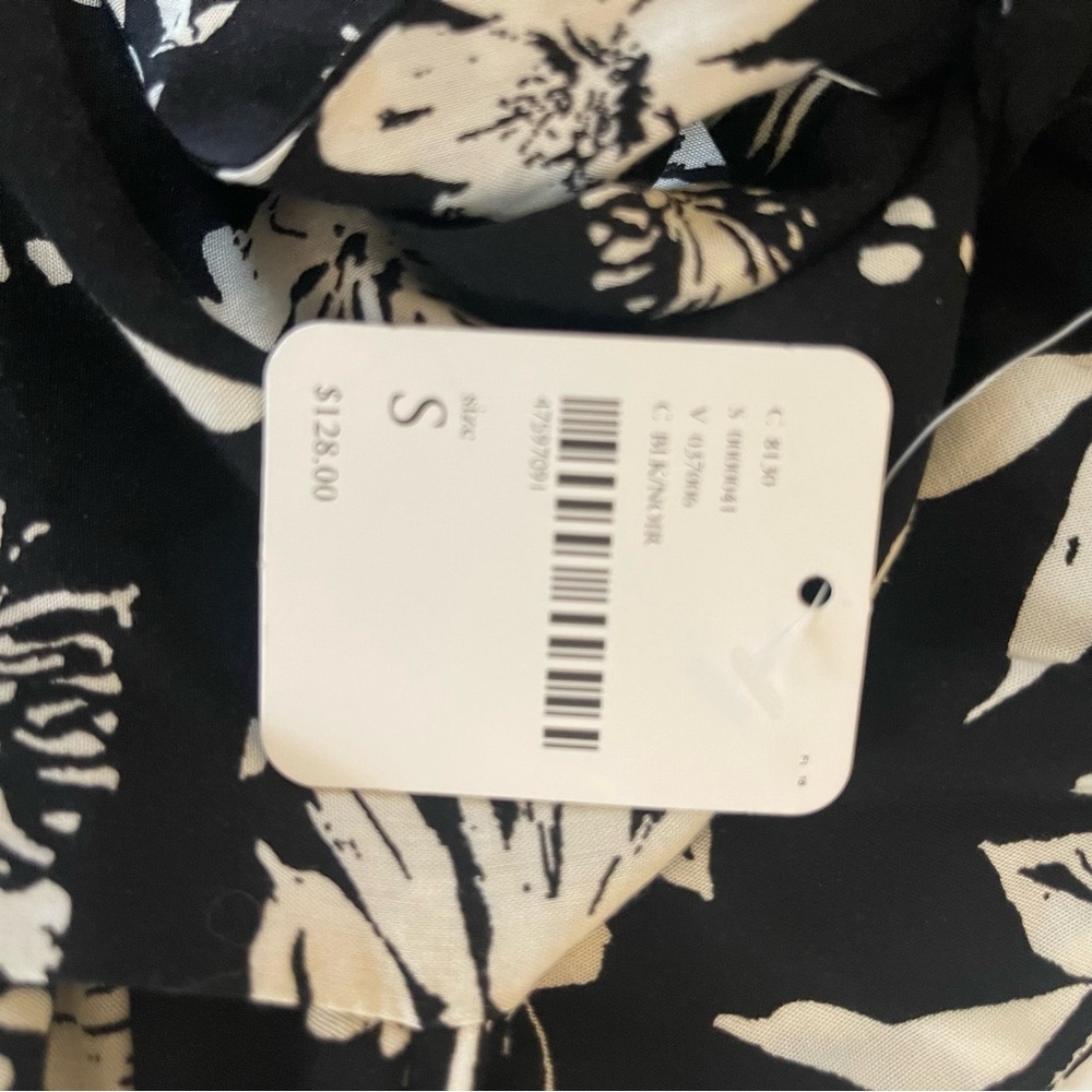 Free People I’ve Got A Feeling Black White Floral Skirt and Top Set, NWT, Small - Picture 15 of 15